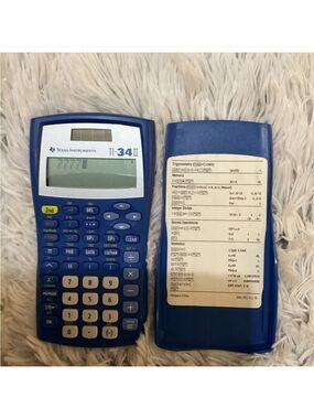 Texas Instruments TI-34 II Scientific Calculator w/ Cover | Tested & Working